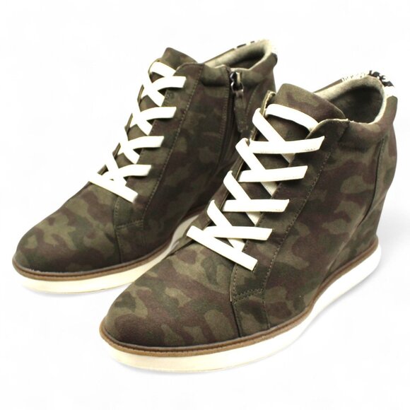 Dr. Scholl S Jones Women S Printed Lace-up Wedge Booties Fashionable and Comfort - Picture 3 of 8